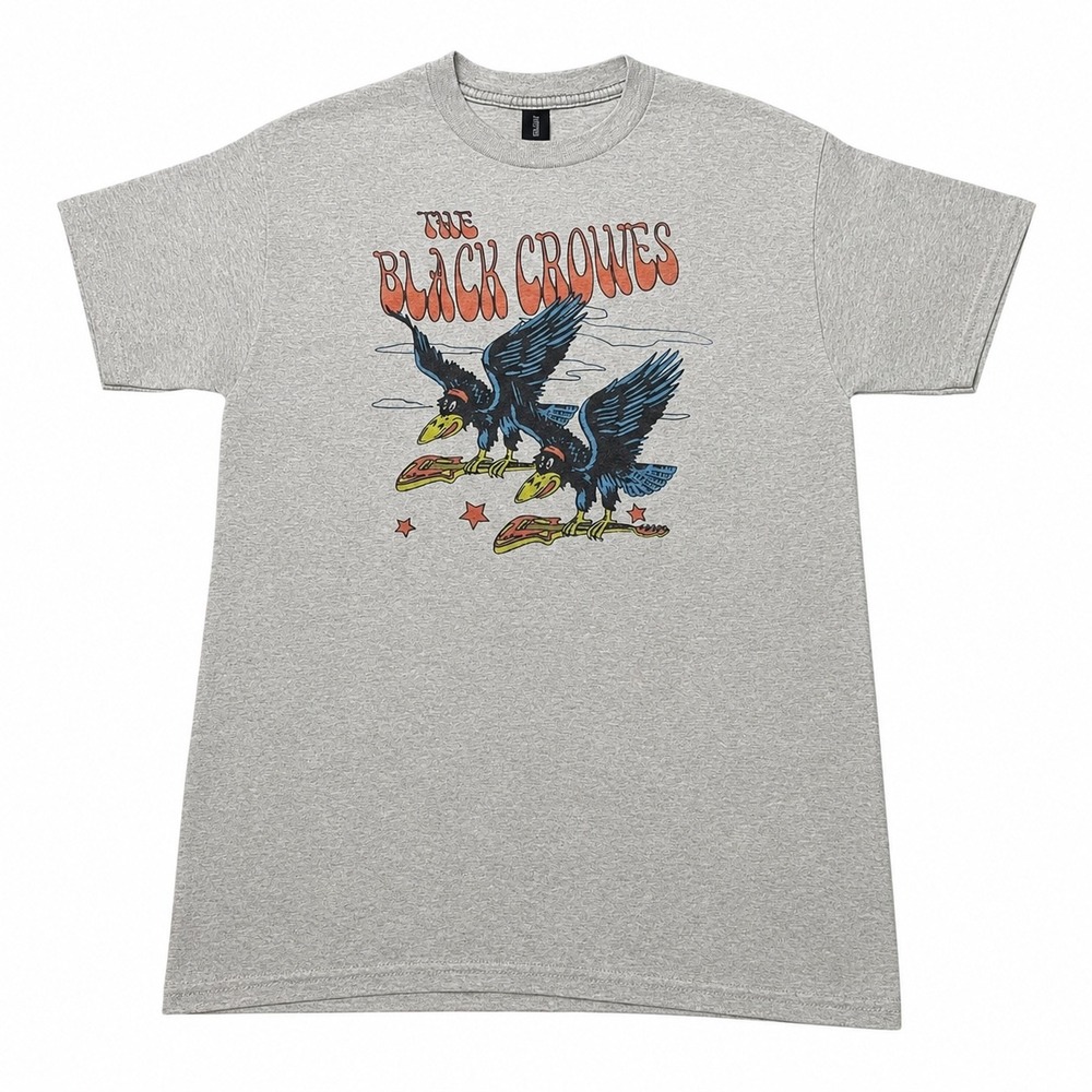 The Black Crowes Band T-Shirt Heather Grey Graphic Rock Tee Mens Medium